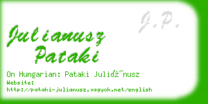 julianusz pataki business card